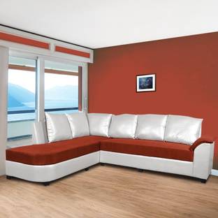 ELTOP Corner Home Furniture L shape Fabric 5 Seater Sofa