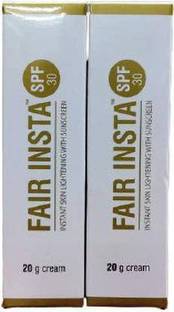 FAIR INSTA Sunscreen - SPF 50 PA+ SPF 30 INSTANT SKIN LIGHTENING WITH SUNSCREEN PACK OF [2X20GM] (40 g)