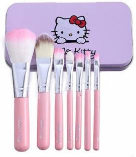 angelie Hello Kitty Soft Makeup Brush Set - Pink (7 Pcs)