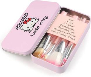 SQUARED pink brush set pack of 7