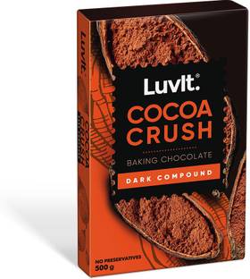 LuvIt Cocoa Crush - Dark Compound | Perfect for Baking, Frosting, Chocolate Making Bars