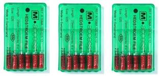 Access Dental K-Files 25mm Size 25 Hand Operated Files Set of 3 Dental Elevator