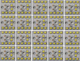 JIPNEX 20 Pcs 9 Watt MCPCB LED Bulb Raw Material CoolDay WHITE Color Light Electronic Hobby Kit