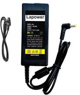 Lapower Asar ADP-65JH DB 65 W Adapter 19V 3.42a 5.5MM X 1.7MM YELLOW TIP (Power Cord Included) 65 W Adapter