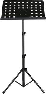 Techtest Notation Stand, Music Stand, Height & Angle Adjustable Orchestral Stand Conductor Sheet Stand and Music Sheet Clip Holder, Notation Stand