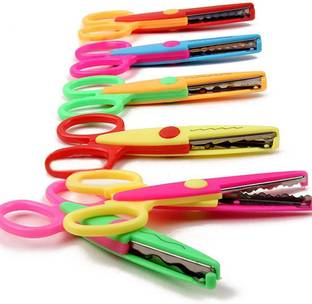 ELGRO 6 Pieces Art and Craft Zig zag Paper Shaper Scissor Set Scissors Scissors