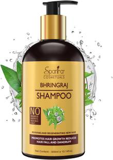 Spantra Bhringraj Hair Shampoo Promotes Hair Growth Reduces Hair Fall And Dandruff , Reviving and Regenerating New Hair, Paraben Free and Sulphate Free,300ml,Suitable for All Hair Type, Hair Shampoo
