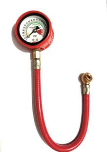 WAICO Analog Tire Pressure Gauge | Tyre Air Pressure Gauge Pipe for Car Truck Motorcycle Bike | Range -