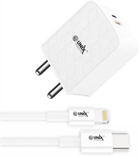 Unix 3 A Wall Charger for Mobile with Detachable Cable