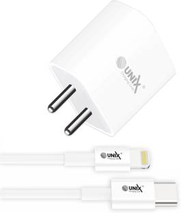 Unix 3 A Wall Charger for Mobile with Detachable Cable