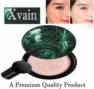 XVAIN Makeup compact with Mushroom Head Make up Air Cushion BB Cream Waterproof Liquid Moisturizing White Concealer Foundation Air-permeable Natural Brightening Makeup CC Cream Natural Concealer Original 100% Foundation Compact