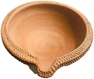 नेवाई मिट्टी के बर्तन टेबल दीया