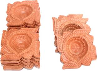 hc the crafts Earthenware (Pack of 11) Table Diya Set