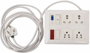 OsmiumPro Modular UPC Extension Board (2 Switches[1Nos 16A+6A],4 Sockets[2Nos 16A+6A,2 Nos 6A],1 Indicator & 1 MCB 2 Meter Wire 6 A Three Pin Socket