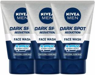 NIVEA Men , Dark Spot Reduction, for Clean & Clear Skin with 10x Vitamin C Effect, 100 g (PACK 3) Face Wash