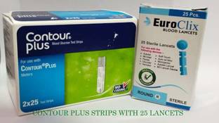 CONTOUR PLUS C.PLUS STRIPS 50 Glucometer Strips