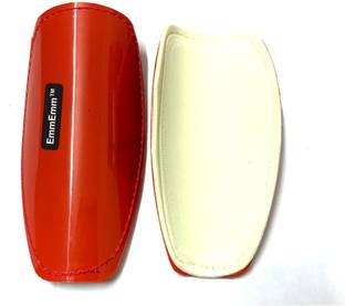 EmmEmm Latest Plain Junior Red Shin Guard (Size: 5.5 Inch) Football Shin Guard