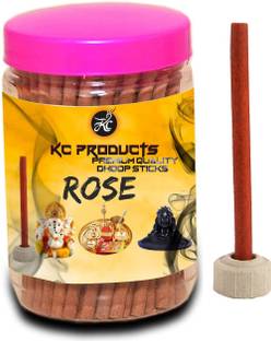 KC PRODUCTS CHANDAN Premium Fragrance Dhoop Agarbatti /Incense Sticks FOR Pooja with Stand Holder in storage box/Meditation,AARTI /Scented Dhoop Batt/Charcoal FreeAgarbatti/Pollution Free Chandan