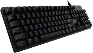 Logitech G512/Mechanical, RGB Lightsync Backlit Keys, GX Brown Tactile Key Switches Wired USB Standard Gaming Keyboard Compatible with Desktop, Laptop, Mac