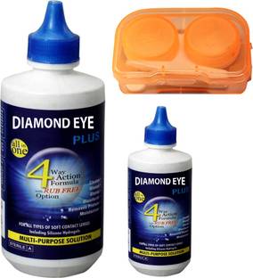 Diamond Eye Multisol Plus 130 ml Multi-purpose Cleaning Solution with lens kit case solution