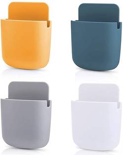 Crozier 4pcs Stand Wall Mounted Phone Charger Plug Storage Box Stand Rack Mobile Holder
