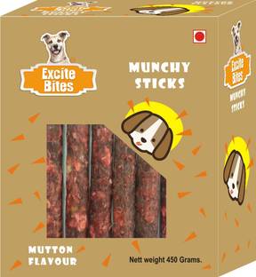 Excite Bites Mutton Flavor Munchy Sticks - 450 g Mutton Dog Chew