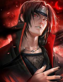 Naruto Shippuuden Realistic Sakimichan Uchiha Itachi Matte Finish Poster Paper Print