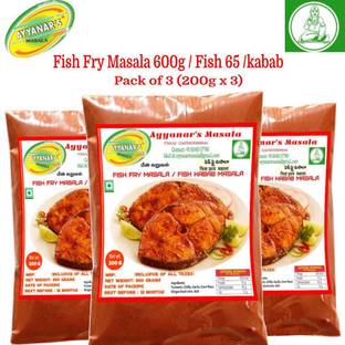 Ayyanar's Fish Fry Masala 600g / Fish 65 / Fish kabab masala