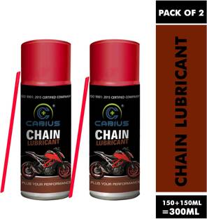 CABIUS Chain Lube Spray Cleaner All Purpose Cable Lubricant Oil for Bike Set Of 2 Bike chain lube and cleaner Chain Oil