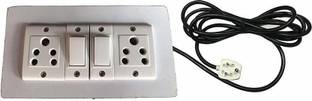 OsmiumPro Wooden Extension Board (2 Switches,2 Sockets) 10 A Three Pin Socket