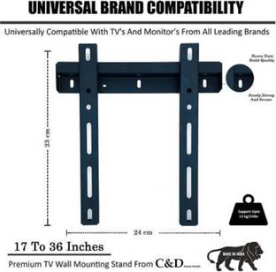 NIPRAM NATIONAL LCD/LED Fixed Tv Mount For 24 To 32 Inch Mi, Oneplus, Iffalcon, LG, Samsung, VU, Kodak, Toshiba, Panasonic, And For All Tv Suitable Fixed Wall Mount Fixed TV Mount TV Stand Base