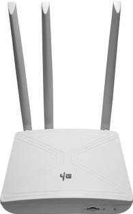 HANUTECH Wireless 4G LTE 2.4Ghz SIM Router | 3 External 5Dbi Antennas Upto 300Mbps Speed | Plug and Pl...