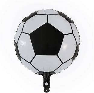 BashNSplash Solid Football Soccer Helium Quality 17" Foil Balloon birthday Party balloon (Pack of 1) Balloon