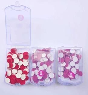 Hk Group VELVET KUMKUM BINDI FOREHEAD Red Bindis