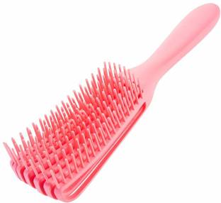 AlexVyan Detangling Brush Multifunctional Hair Octopus Comb Hair Scalp Massager for Natural Hair Detangling Comb for Women Afro Textured America 3a to 4c Kinky Wavy Curly Coily Thick Long Hair (Pink)