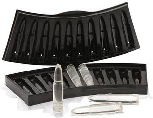 AlexVyan AK-47 Bullet Ice Cube Trey Whiskey Stones Dad Gifts for Men Boyfriend Cool Stuff Unique Reusable Ice Cubes Whiskey Bullets Chilling Whiskey Rocks Birthday Ideas for Him Husband Black Plastic Ice Cube Tray