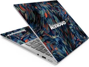 Anweshas Lenovo 3d Circles Full Panel Laptop Skins Upto 15.6 inch - No Residue, Bubble Free - Removable HD Quality Printed Vinyl/Sticker/Cover Self Adhesive Vinyl Laptop Skin Compatible for 15.6 inch