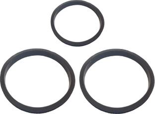 QEMIQ ™ -Gaskets Suitable for "PANASONIC" Mixer Jars (9.8cm, 12.6cm, Black) - 1 Small and 2 Big Mixer Jar Gasket