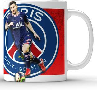 Unbounded Company Lionel Messi PSG White Ceramic Coffee Mug