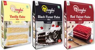 Maayka - Ek Atoot Rishta Maayka|Egg Free|Cake Mix|Black Forest +Red Velvet+Vanilla 575 g