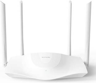 TENDA RX3 AX1800 Mbps Dual Band Gigabit Wi-Fi 6 Smart Wireless Router, OFDMA+MU-MIMO Tech, 1.8GHz Quad-Core CPU, 3 Gigabit LAN Ports, 1 Gigabit WAN Port, VPN/WPA3/IPV6 Wireless Router 5 GHz, 2.4 GHz 1800 Mbps Wifi Speed Dual Band External Antenna Ethernet (Cable Broadband)