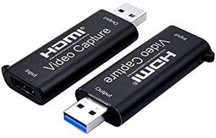 VRISH HDMI to USB Video Capture,Full HD 1080P USB3.0 Record to Computer via DSLR Camcorder for Gaming, Streaming, Teaching, Video Conference or Live Broadcasting Media Streaming Device