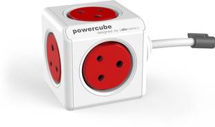 Allocacoc ALLOCACOC POWERCUBE EXTENDED , 10 AMP, 5 SOCKET EXTENSION CORD ADAPTER 3 METER CABLE SPIKE GUARD 5  Socket Extension Boards