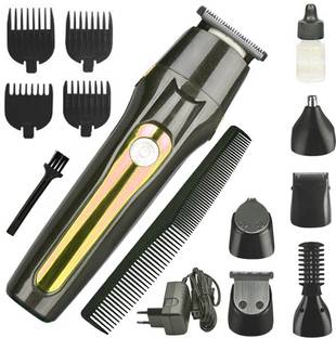 FSDFF High-speed DC motor,Super professional blade,Special grooming kit for men, baby and women,The red light is on while charging,Full-size trimmer: define hair precisely and evenly,Precision trimmer: define both the straight and curved lines,Shaver: shave and finish lines and edges to ensure the clean smooth results,Body trimmer: remove hair with the efficient way,Design trimmer: personalized trimmed beard, all sorts of modeling,4 Size Guide Comb: 3mm, 6mm, 9mm and 12mm,To decide the length of cutting by choosing type of guide comb. Specifications:Item Type: Styling Accessories,Power: 3W,Current,Package weight: 0.155 kg,Package Size (L x W x H): 21 x 17 x 9cm. Package Content: 1 x Main Hair Clipper,5 defferent type of head,4 blades,1 oil bottol,1 brush,1 charger,1 comb. Trimmer 180 min  Runtime 1 Length Settings