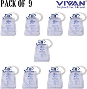 V SURZ URINE BAG HIGH QUALITY MATERIAL URINE COLLECTION WITH BAG (pack of 9) Urine Bag