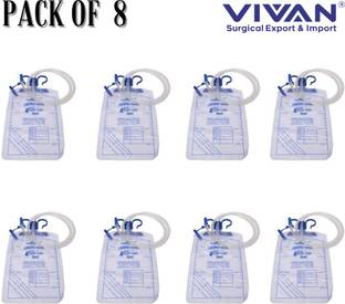 V SURZ URINE BAG HIGH QUALITY MATERIAL URINE COLLECTION WITH BAG (pack of 8) Urine Bag
