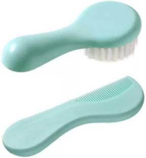 Happy Baby Newborn Baby Comb & Soft Brush Set Grooming Hair Care Products for Babies & Infants Baby Brush