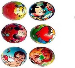 hurrio Sponge Balls with Cartoon Prints Foam Ball