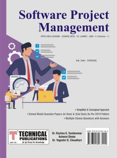 Software Project Management for SPPU 19 Course (TE - SEM V - COMP. - 310245(D)) Elective I