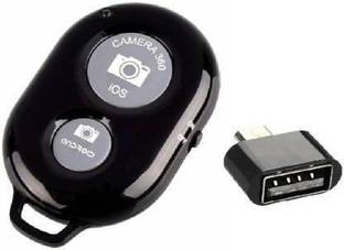 Rexalt Camera Wireless Bluetooth Remote Controller Shutter For Selfie Stick-Tripod-Smart Phone Camera Remote Control (Multicolor) with OTG  Camera Remote Control